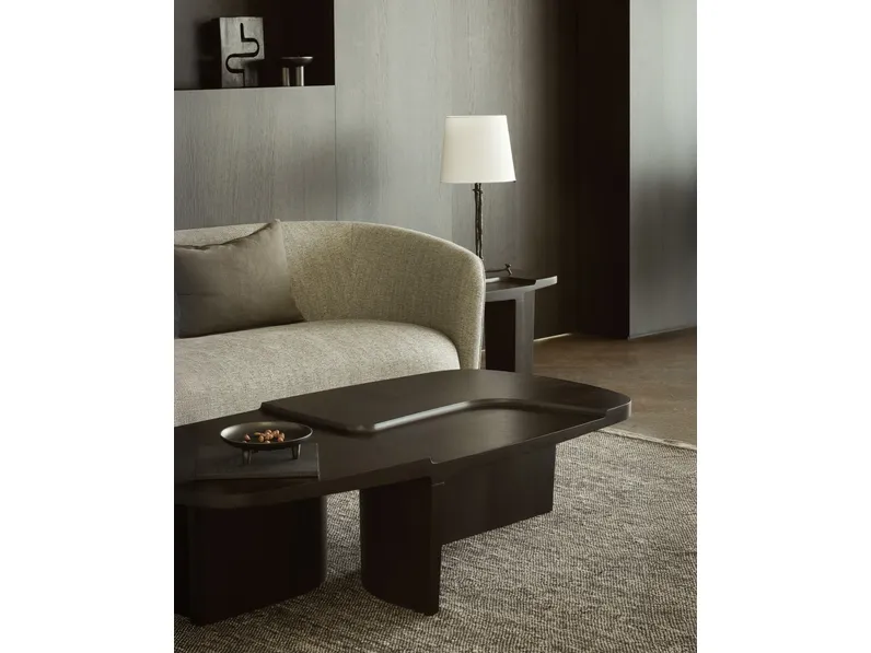 Tavolino Brutalist in mogano rose brown di Ethnicraft