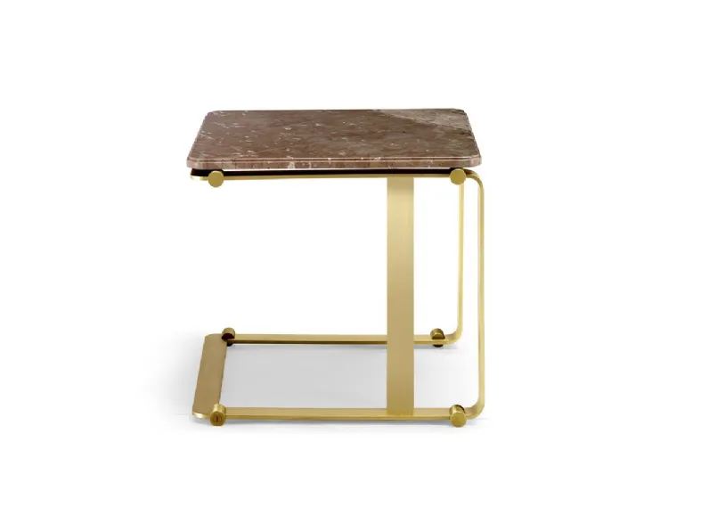 Tavolino in marmo e ottone Buddha di Daytona Home