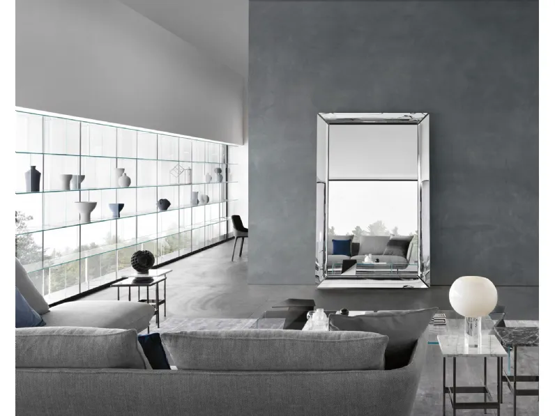 Specchio Caadre con cornice in vetro di Fiam