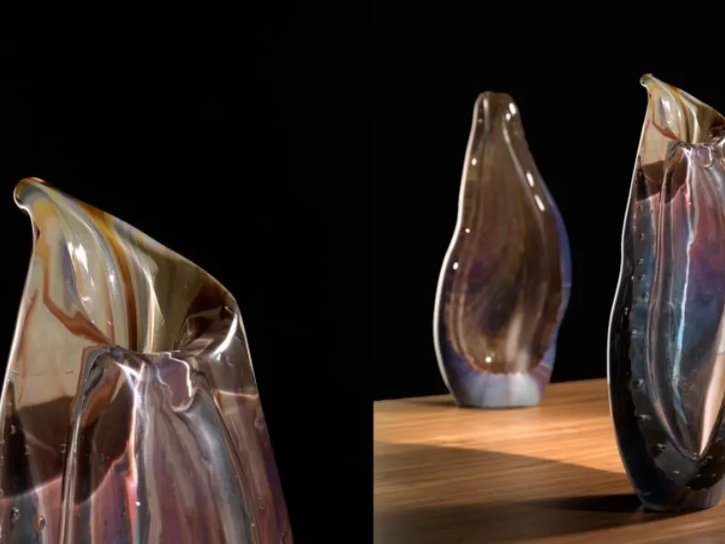 Vasi da tavolo in vetro di Murano Calcedonio di Reflex