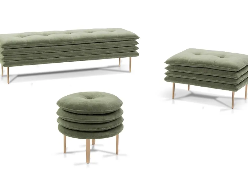 Pouf in tessuto Mater Familias di Calia