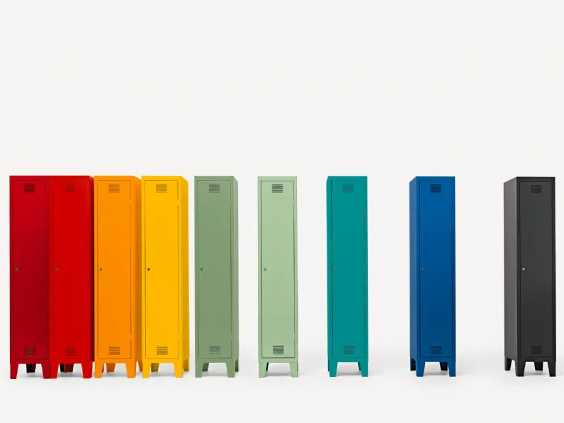 Armadietto contenitore Cambio in metallo disponibile in vari colori di Fantin