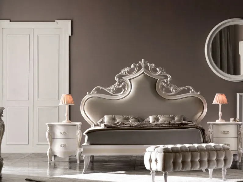 Panchetta Contenitore Camelot in tessuto lavorazione capitonnè di Cortezari