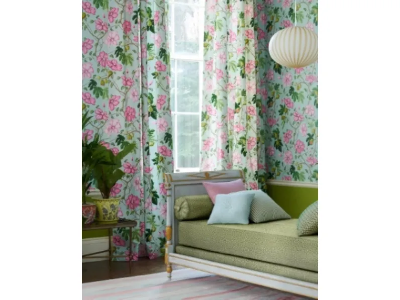 Tenda con fiori rosa Castellane di Manuel Canovas