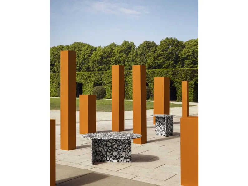 Tavolino Chap in marmo Palladio Moro di Miniforms