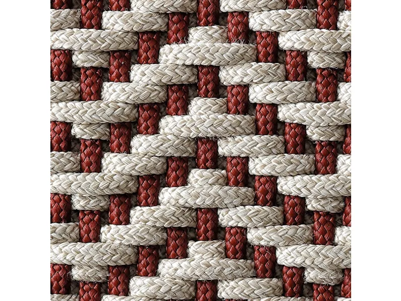 Tappeto in polipropilene effetto tessuto Chevron di Leolori