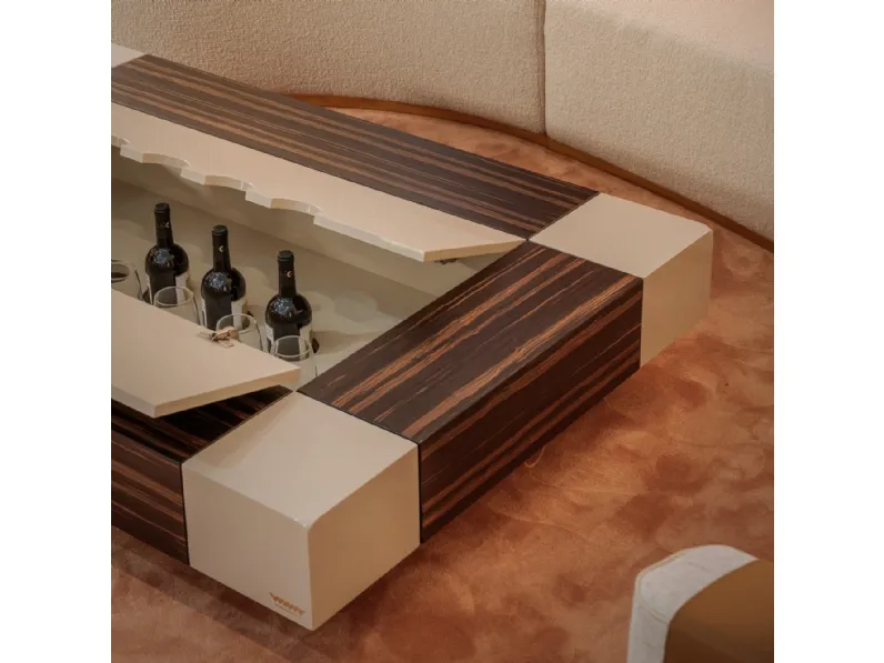 Tavolino Ciaika in Laccato e Ebano di Vismara Design