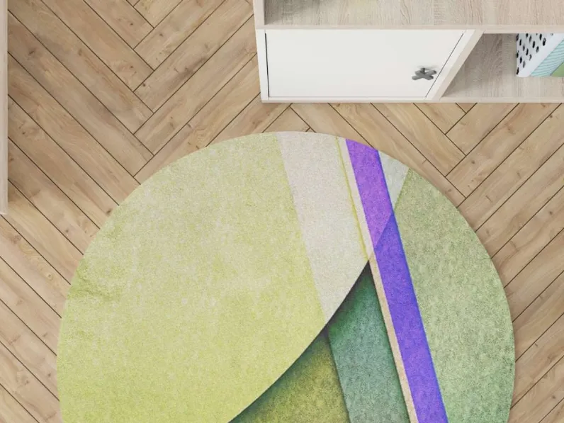 Tappeto rotondo dai colori vivaci Circle di Migliorino
