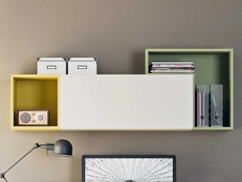 Mensola contenitore Box in laccato opaco di Clever