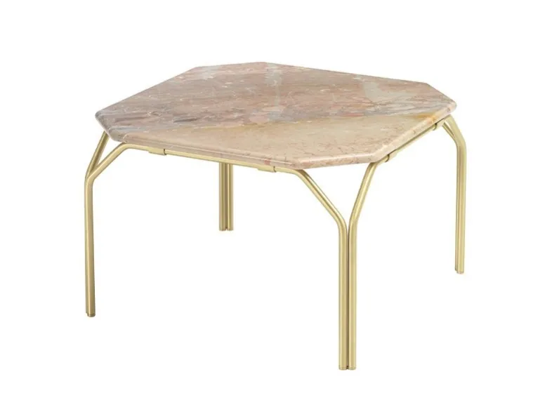 Tavolino ottagonale in marmo Colette di Daytona Home