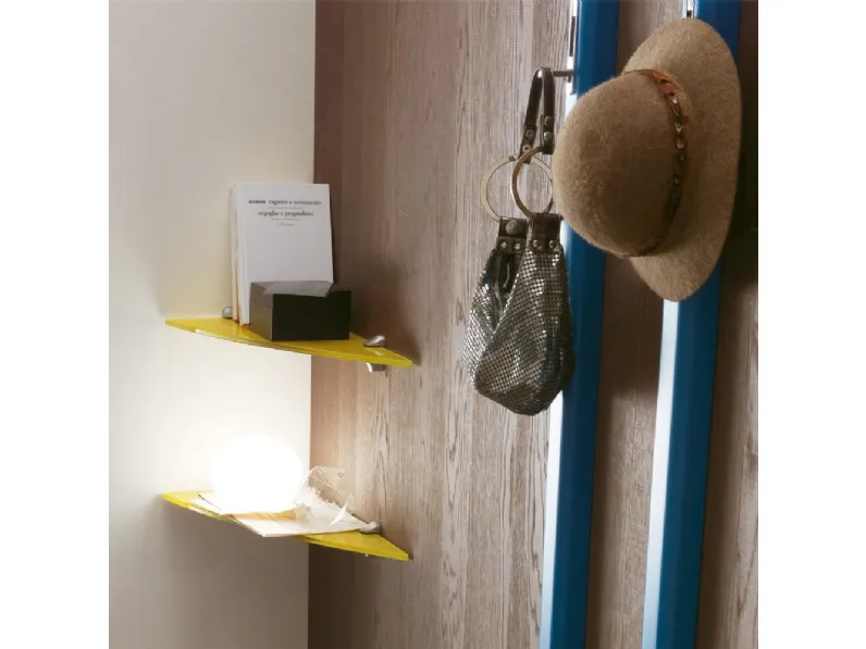 Mensola Colonia in vetro colorato di Ponti Terenghi