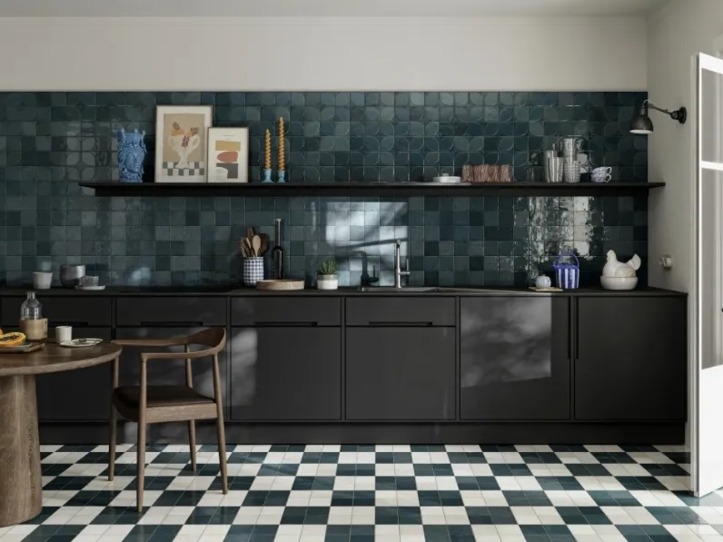 Top Cucina Concrete Look Black Natural di Marazzi