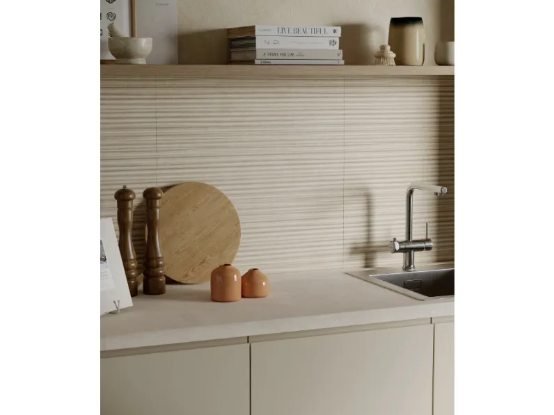 Top Cucina Concrete Look Cementum Ash Natural di Marazzi
