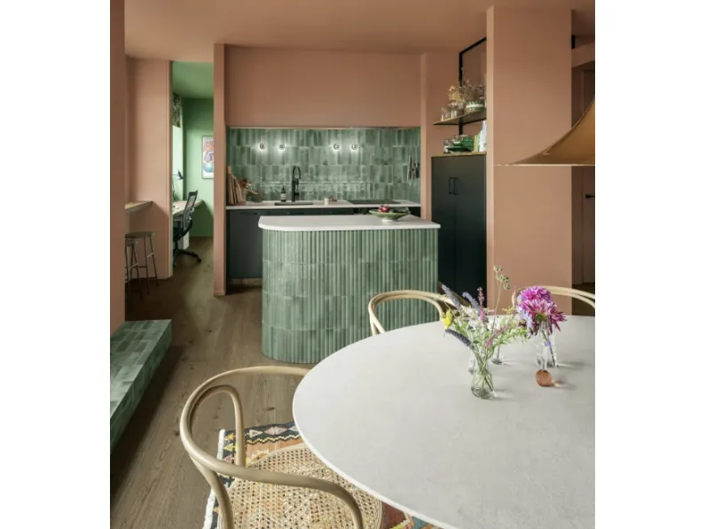 Top Cucina Concrete Look Cementum Ash Natural di Marazzi
