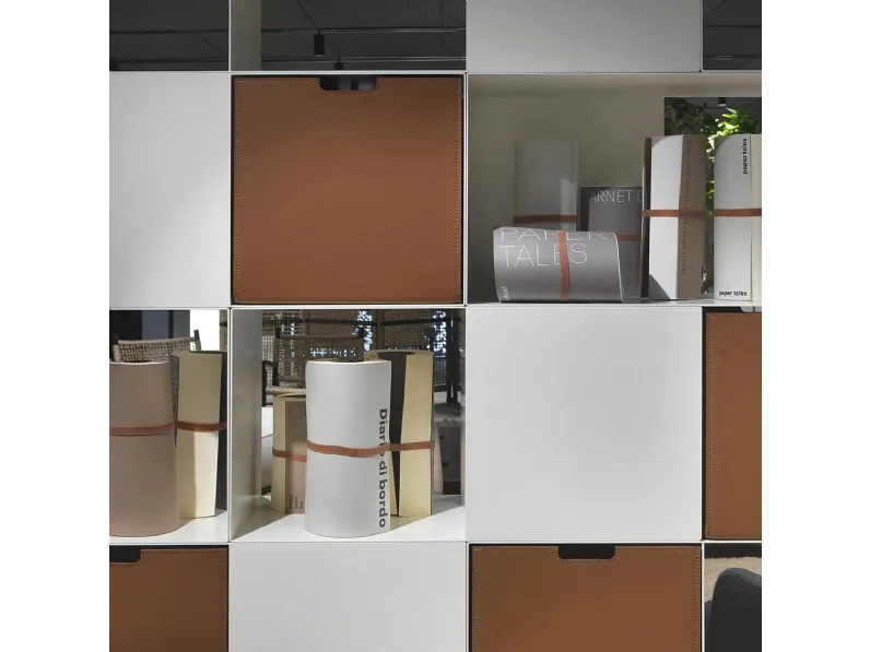 Contenitore Box in cuoio di Flexform