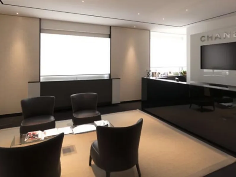 Tappeto bianco con profilo grigio Cornice di Coren