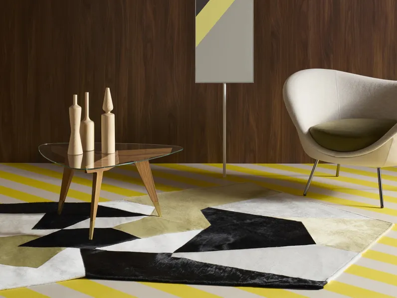 Tappeto in pelle di cavallino D-754-1 di Molteni & C