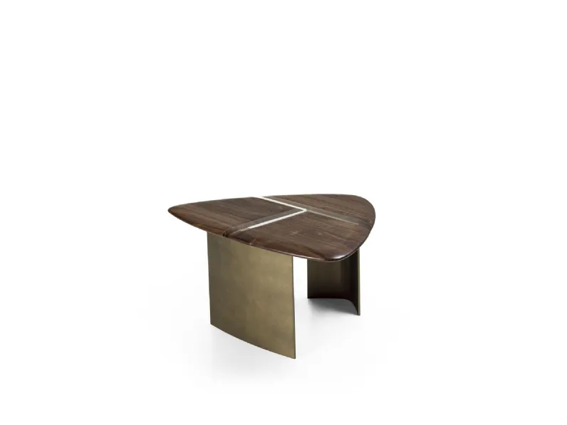 Tavolino Delta in legno massello e resina di Riva1920