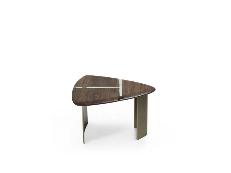 Tavolino Delta in legno massello e resina di Riva1920