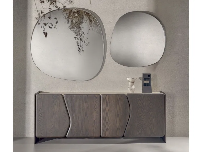 Specchio Dew con cornice in metallo di Nature Design