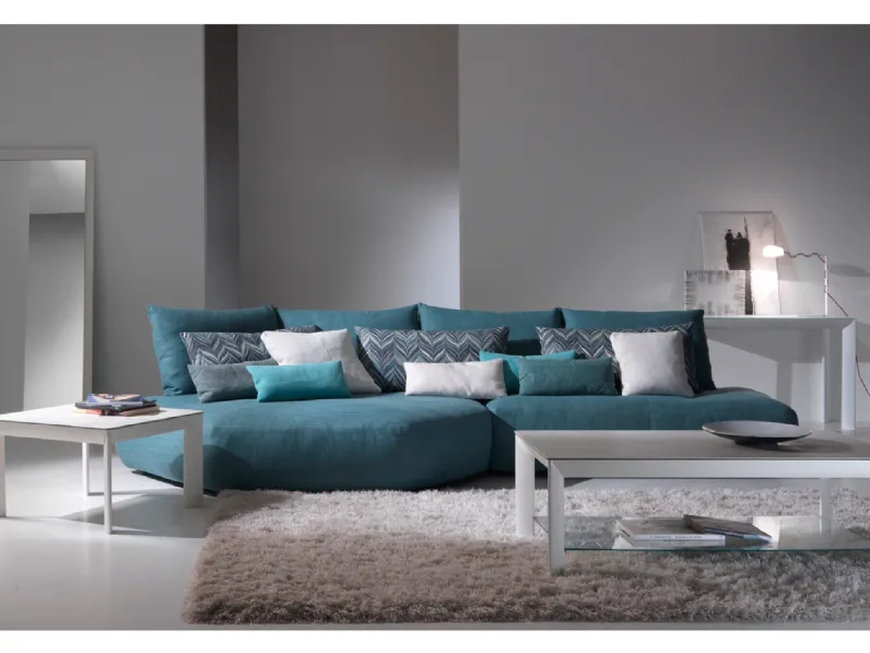 Tavolino Roma in ceramica stratificata con base in alluminio di Dexo