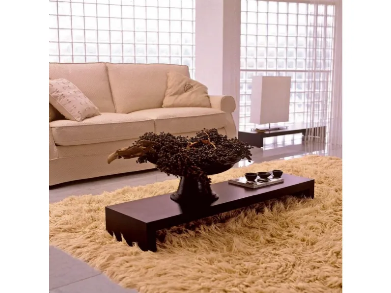 Tavolino rettangolare basso in legno Diletta di Milanomondo