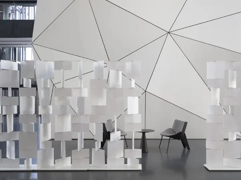 Pannello divisorio decorativo in lamiera di alluminio Divide IT di MDF Italia