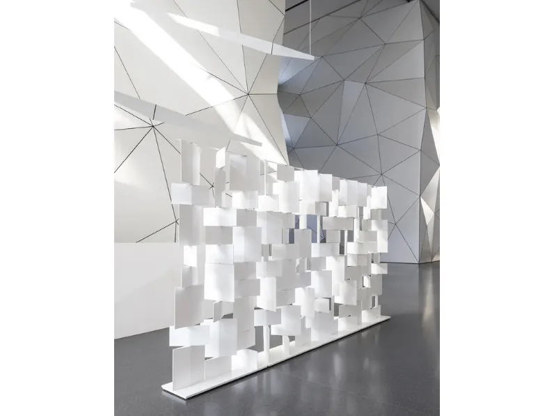 Pannello divisorio decorativo in lamiera di alluminio Divide IT di MDF Italia