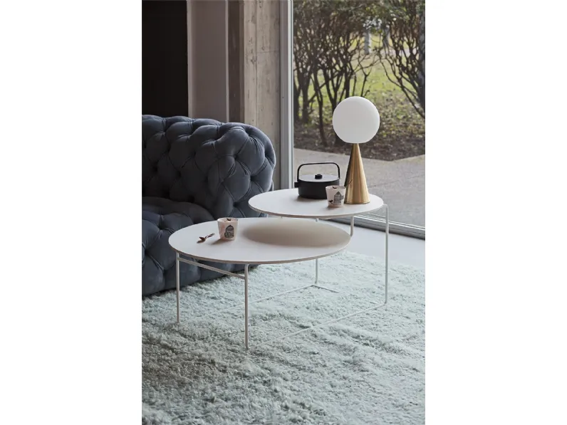 Tavolino Eclipse in MDF e metallo di Nahu