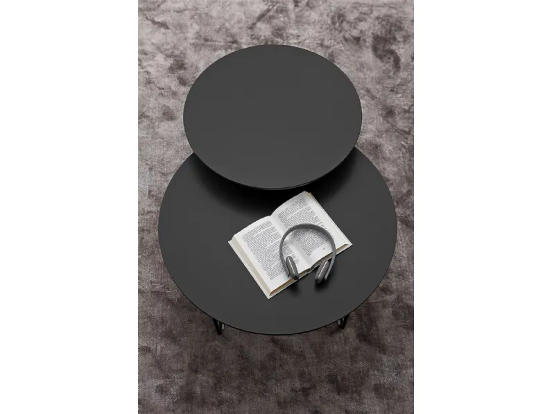 Tavolino Eclipse in MDF e metallo di Nahu