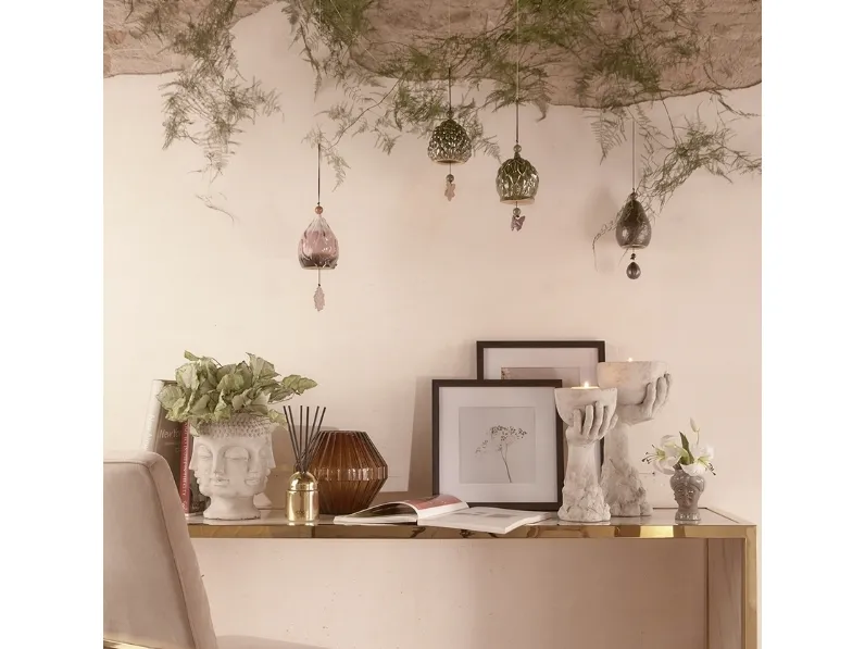 Portacandele in cemento Graal di EDG