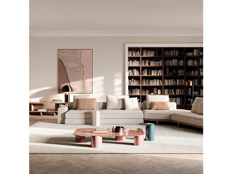 Tavolino Elly in laccato lucido di Frigerio