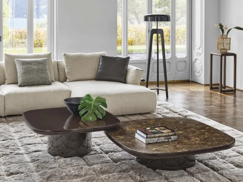 Tavolini Enook Brillo in marmo o in laccato di Porada