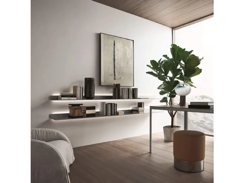 Mensola in vetro Eos di Rimadesio