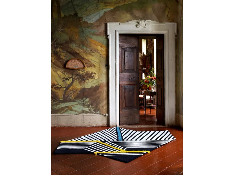 Tappeto Exas Blue e Memby Yellow di Carpet Edition