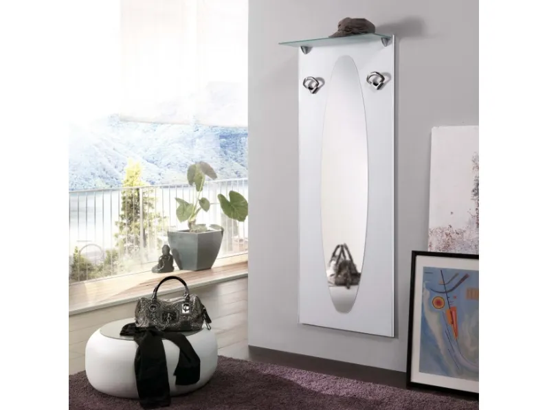 Appendiabiti con specchio Family F01 di Maconi