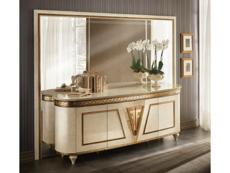 Specchiera Fantasia Mural con cornice in marmo di Arredoclassic