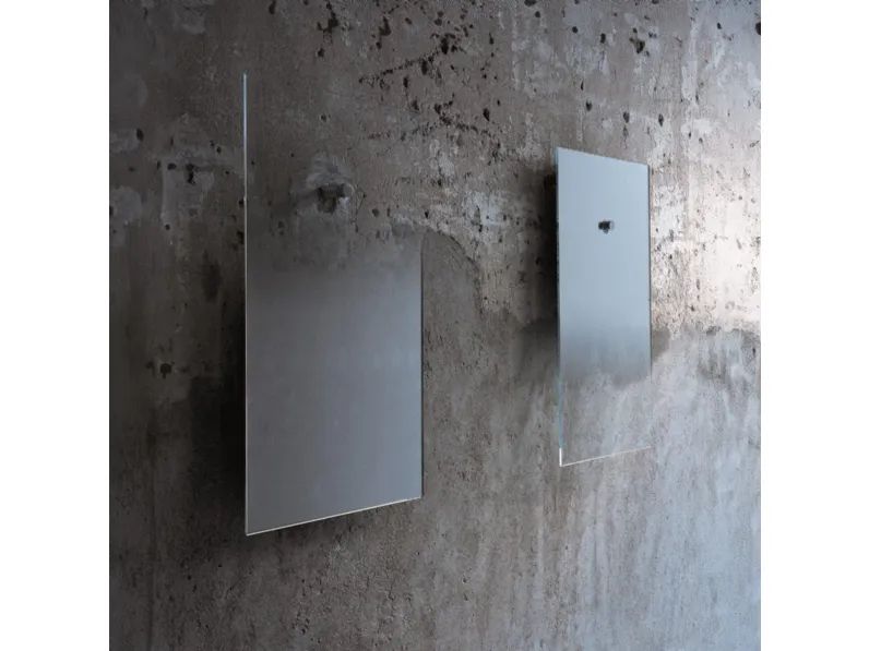Specchio Fiction senza cornice con argentatura sfumata di Glas Italia