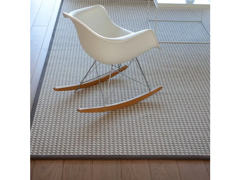 Tappeto bianco e grigio Finland di Cigierre