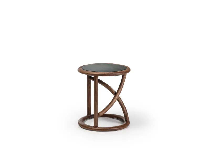 Tavolino in marmo e legno Flip di Porada