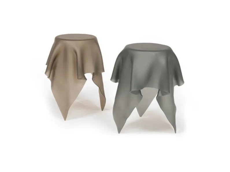 Tavolino di design in vetro curvato Foulard 60 di Reflex