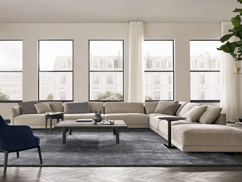 Tappeto Frame colore carbone di Poliform