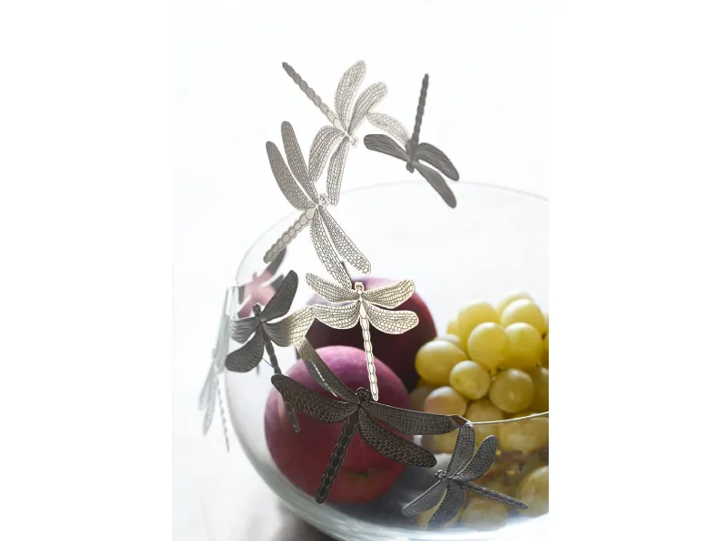 Vaso Frutteti in vetro con decorazioni in metallo di Opinion Ciatti