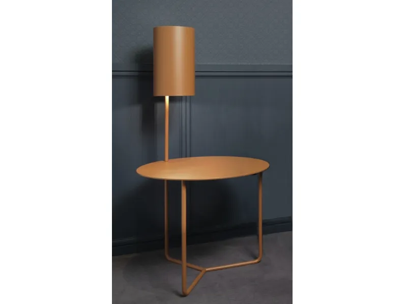 Tavolino Gio in metallo con lampada incorporata de L'Origine