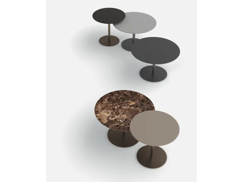 Tavolino Glam Side in laccato o gres di Art Nova
