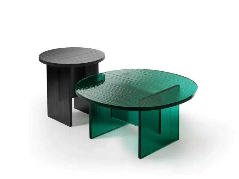 Tavolino in vetro Gliss di Fiam