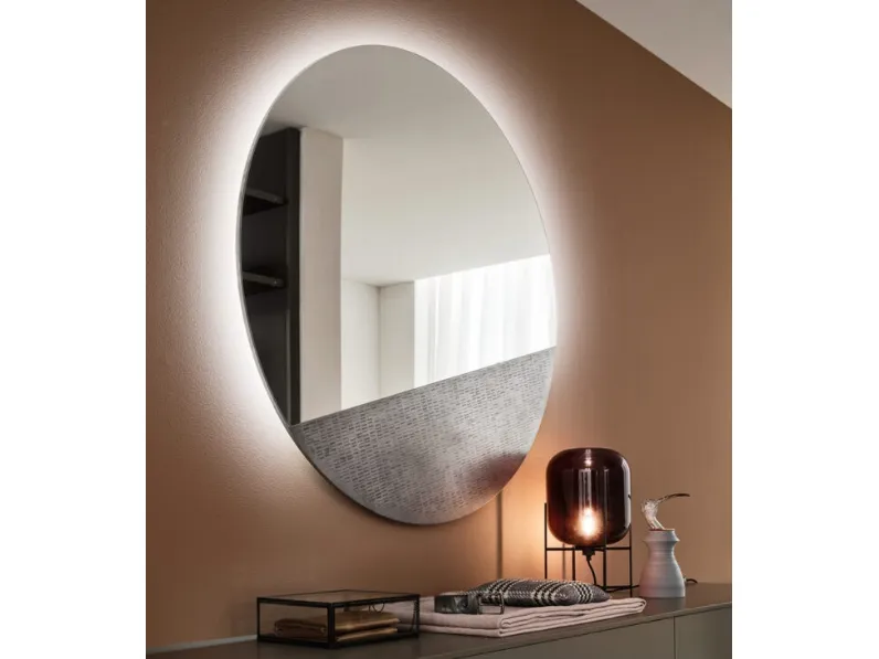 Specchiera Globo con inserto Decor di Maronese