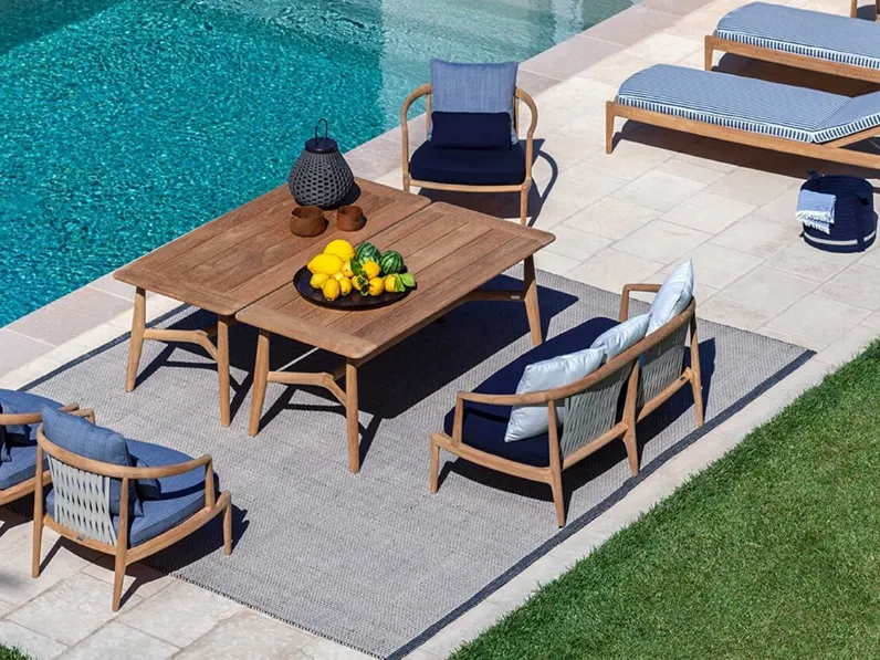 Tappeto per esterni Grand Vizier in filato di propilene di Poltrona Frau