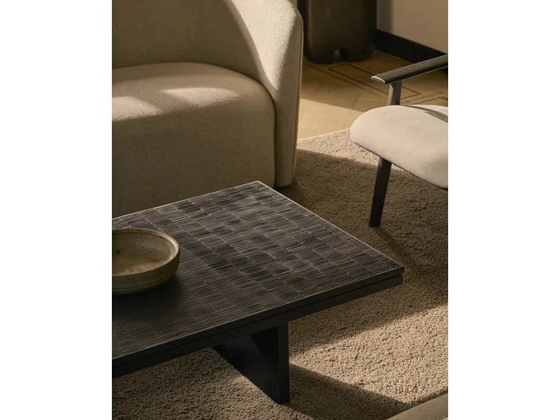 Tavolino in teak Grooves di Ethnicraft
