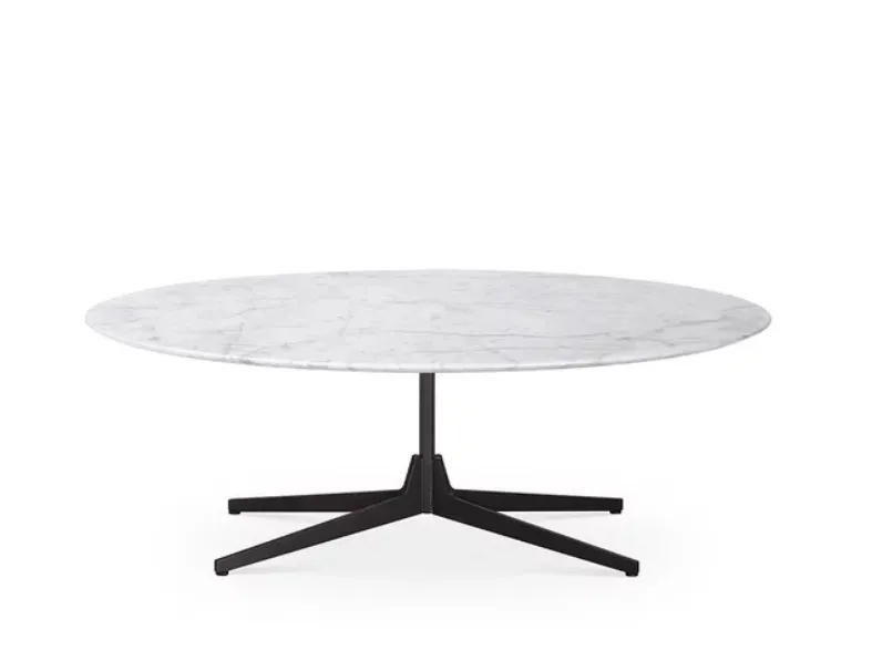 Tavolino Hexa con top in marmo di Saba